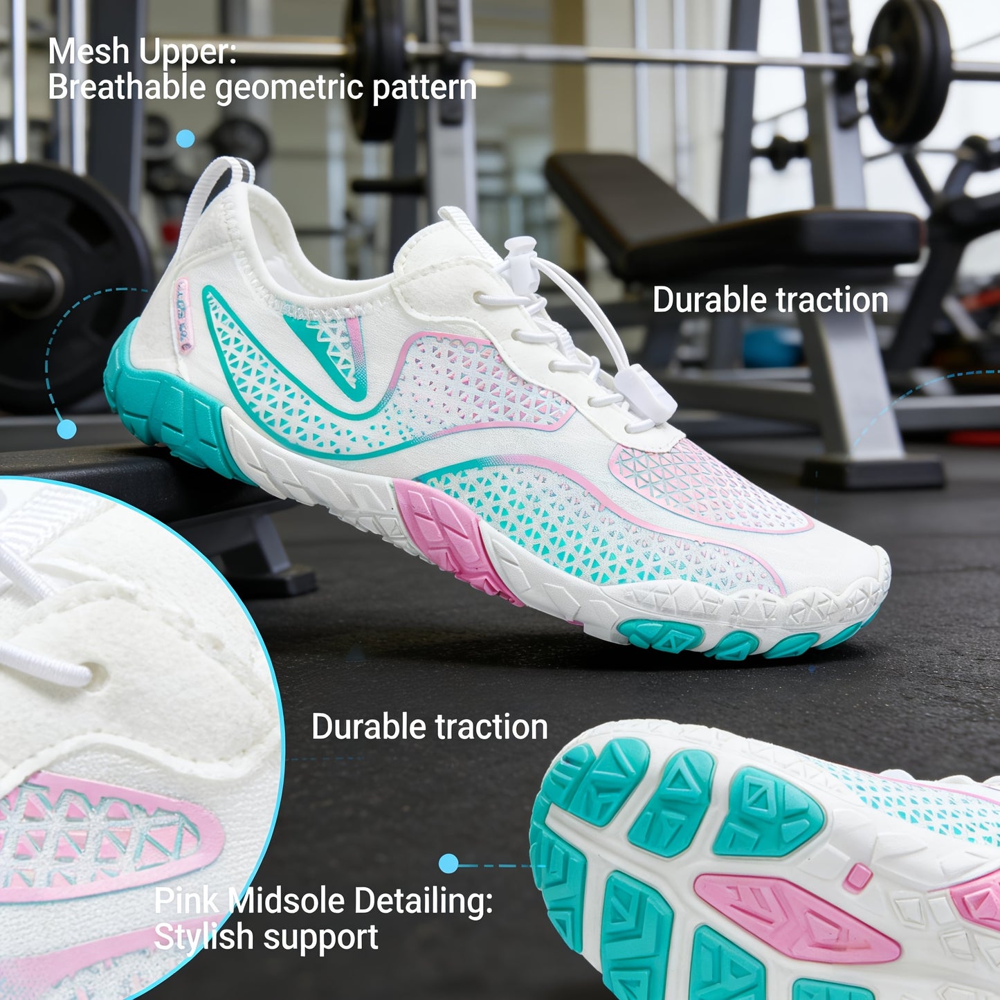 Hike Barefoot Shoes Womens Footwear For Walking Athletic Barefoot Shoes With Wide Toe Box Healthy & Non-Slip Breathable Lightweight Barefoot Vitality Water Shoes For Women Beach Pool Swim Shoes For Womens Shoes For Women