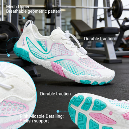 Hike Barefoot Shoes Womens Footwear For Walking Athletic Barefoot Shoes With Wide Toe Box Healthy & Non-Slip Breathable Lightweight Barefoot Vitality Water Shoes For Women Beach Pool Swim Shoes For Womens Shoes For Women