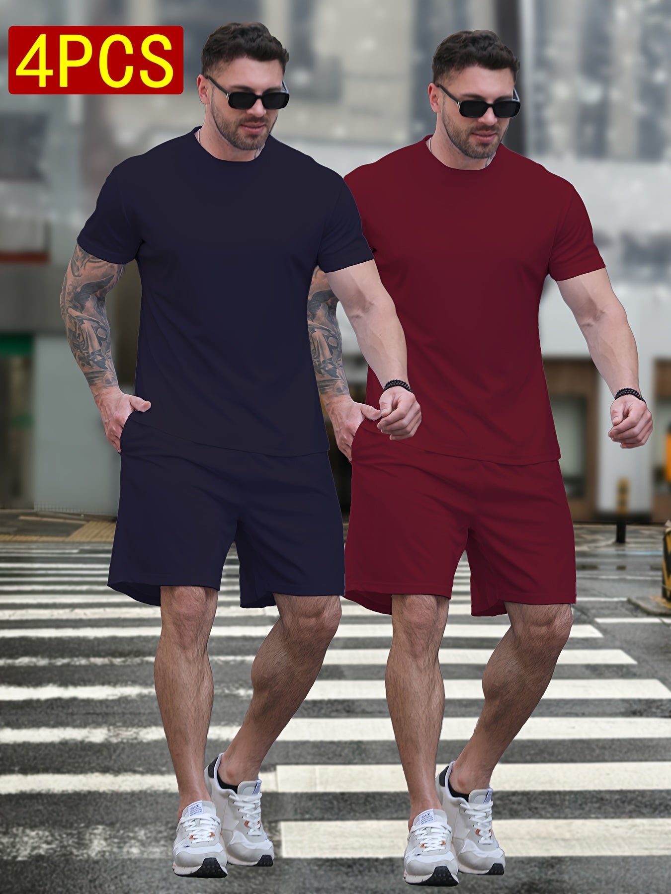 Men's Black+Light White Shorts - product view 3