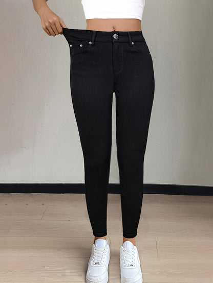 Black High-Waist Jeans - product view 4