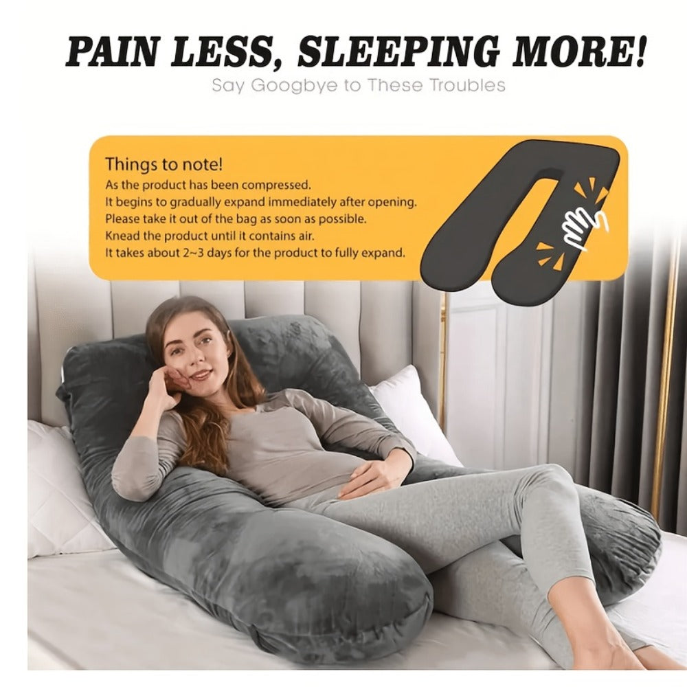 Pregnancy Pillow - U-Shaped Full-Body Maternity Sleeping