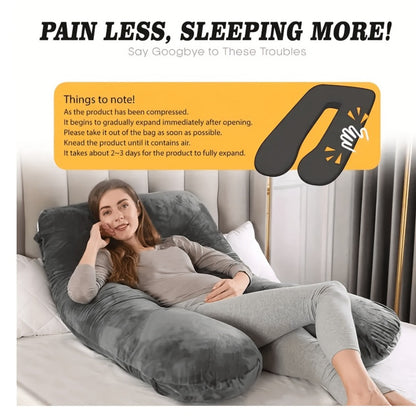 Pregnancy Pillow - U-Shaped Full-Body Maternity Sleeping