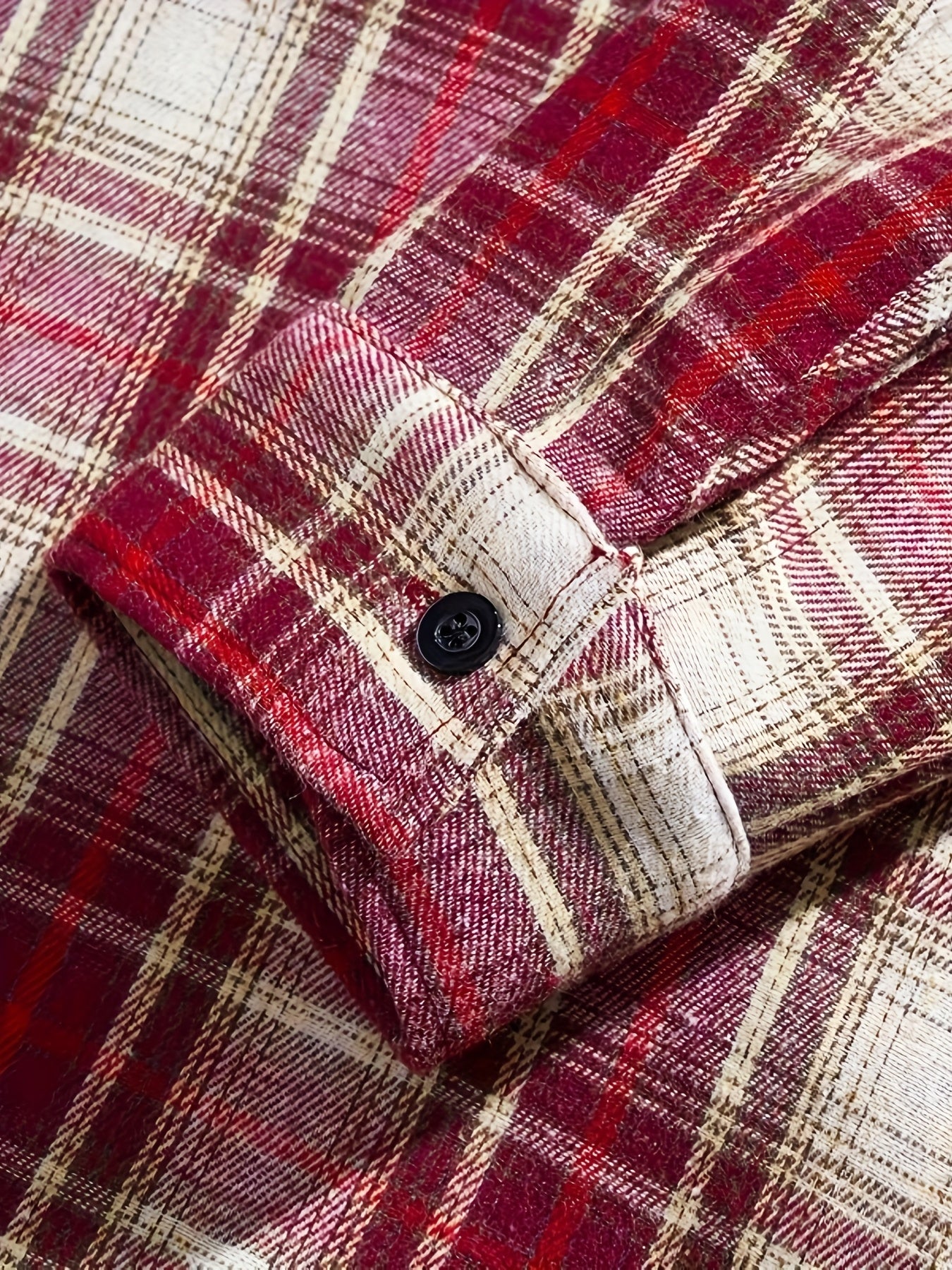 Red+Black+Yellow Rayon Shirt - product view 11