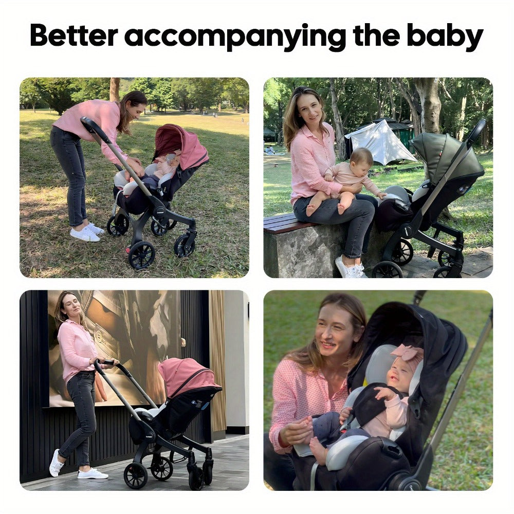 Baby Stroller - Foldable Adjustable Travel Metal