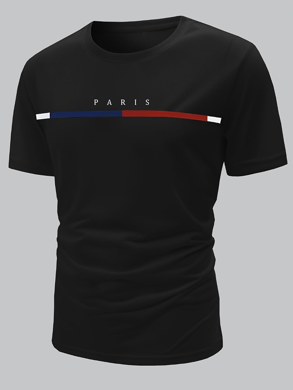 Men's Striped Performance T-Shirt - Crew Neck