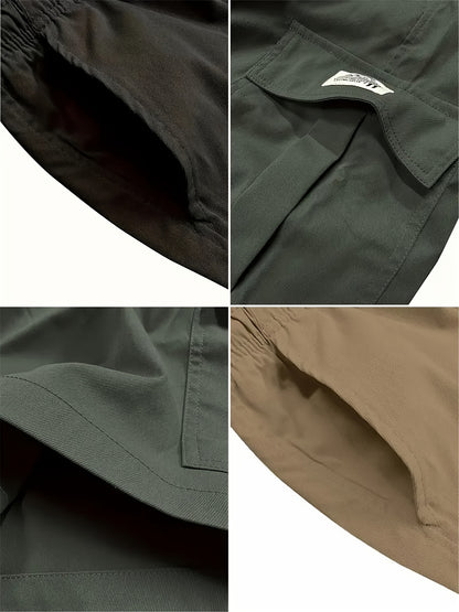 3pcs Set - Men's Shorts, Casual Loose Shorts, Perfect Choice, Large Pocket Workwear Shorts, Summer Workwear Shorts Men's Five Quarter Pants Ins Trendy Straight Leg Casual Five Quarter Shorts Couple Basketball Pants