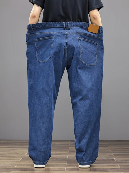 Men's Relaxed Fit Jeans - Classic Wash Clean Finish Travel