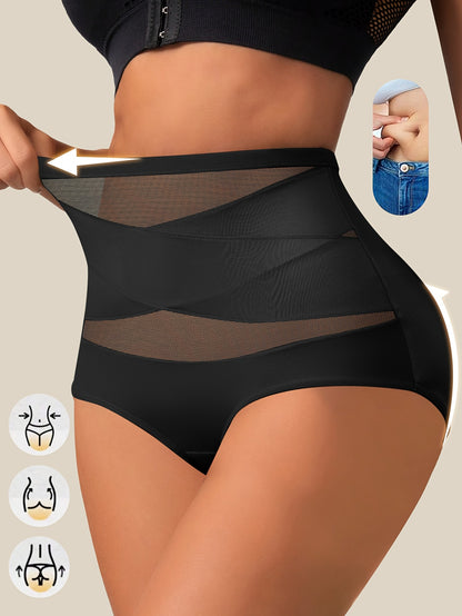 QUASTI 4pcs Women'S Underwear High Waist Tummy Control Panties Seamless Shapewear Briefs Butt Lifting Body Shaper for Waistline Reduction And Full Coverage Support