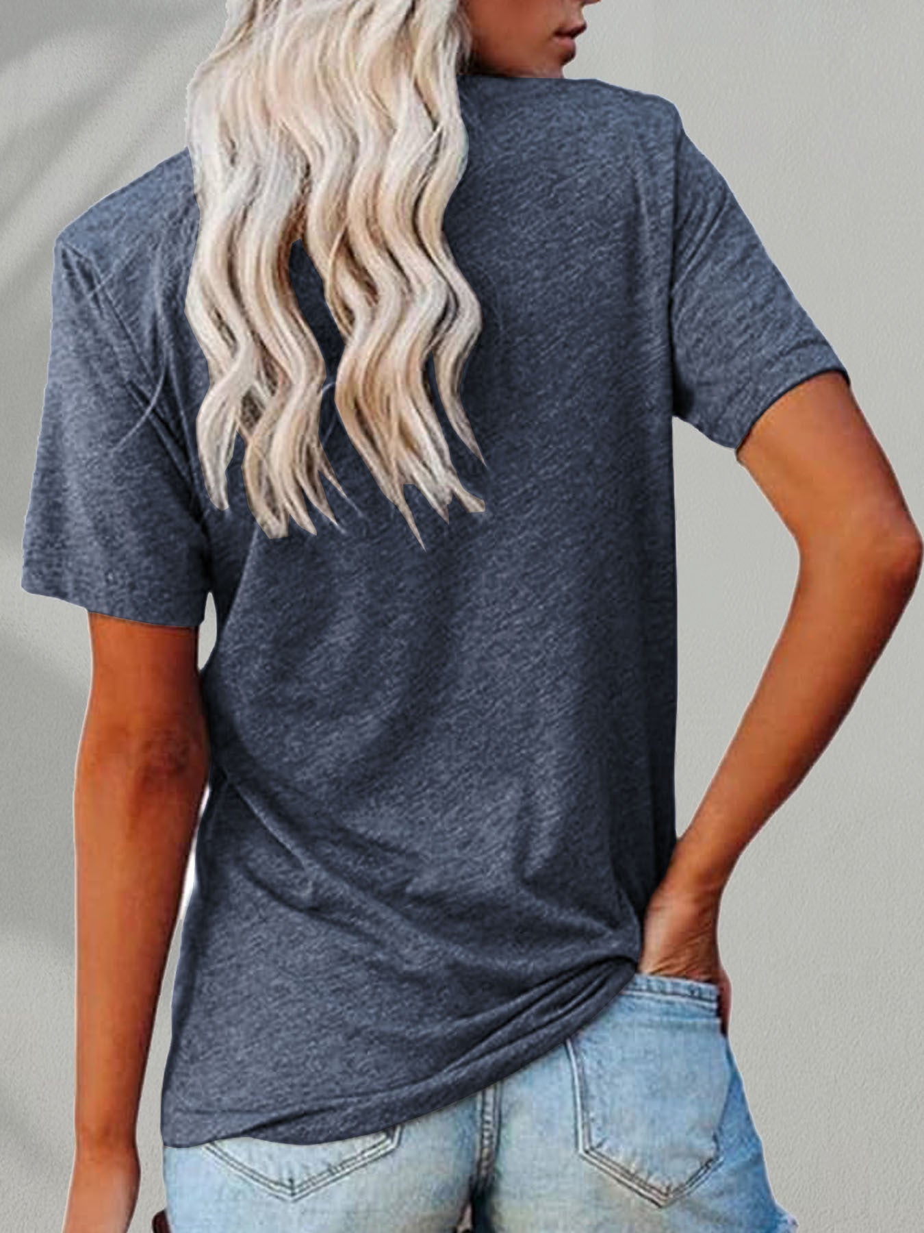 Butterfly Garden Double-Sided Print T-Shirt - Elegant And Whimsical Design, Suitable for Spring Wear, a Perfect Choice for Nature Lovers And Fashion Enthusiasts, Trendy Casual T-Shirt with Double-Sided Print Design
