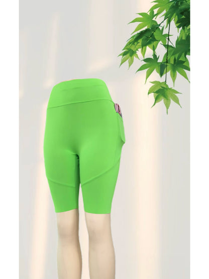 P23028 (1 Piece) Women's High-Waist Pocket Yoga Pants - Solid Color Stretch Fitness Leggings - Squat-Proof, Breathable Activewear with Secure Pockets for Convenience and Styls