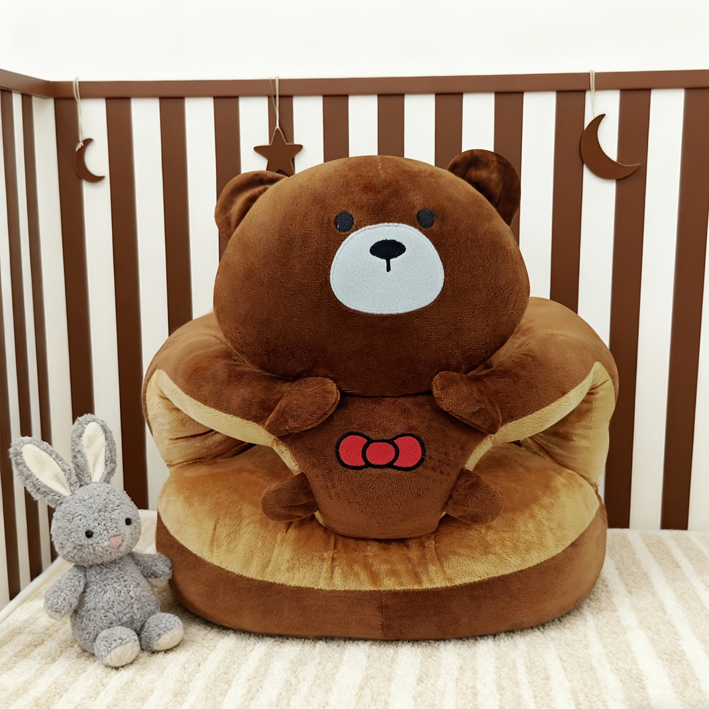 Toddler Seat |Toddler Sofa Chair | Infant Floor Seat with Back Support | Plush Toddler Sofa Chair for 6-18 Months, Ultra Soft Learning to Sit Seater, Machine Washable Portable Activity Seat for Feeding & Playtime
