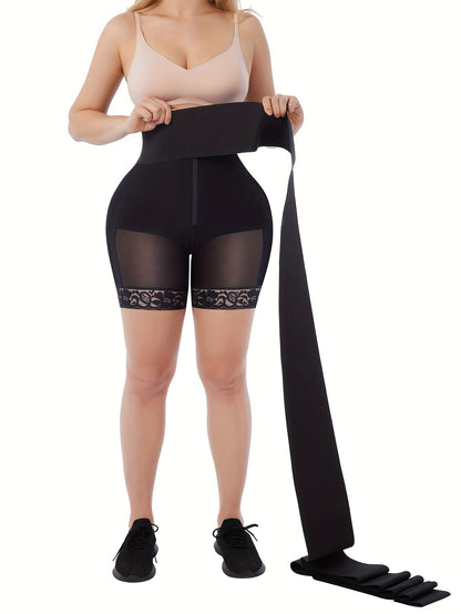 2-in-1 Women' Tummy Trimmer & Waist Trainer Shapewear Suitable for Tummy Control, Postpartum,, Body Shaper Bodysuit, Hand Washable, No Chest Pads, Medium Underwear for Gym, Casual Attire