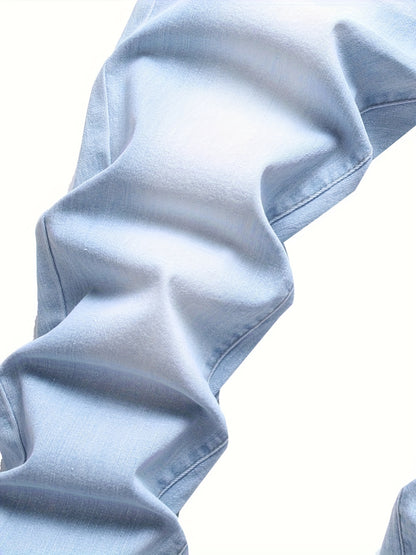 Men's slim stretch jeans - Comfortable & Flexible Fit - Denim Material - Perfect for Casual Wear - Ideal Gift for Fashionable Men