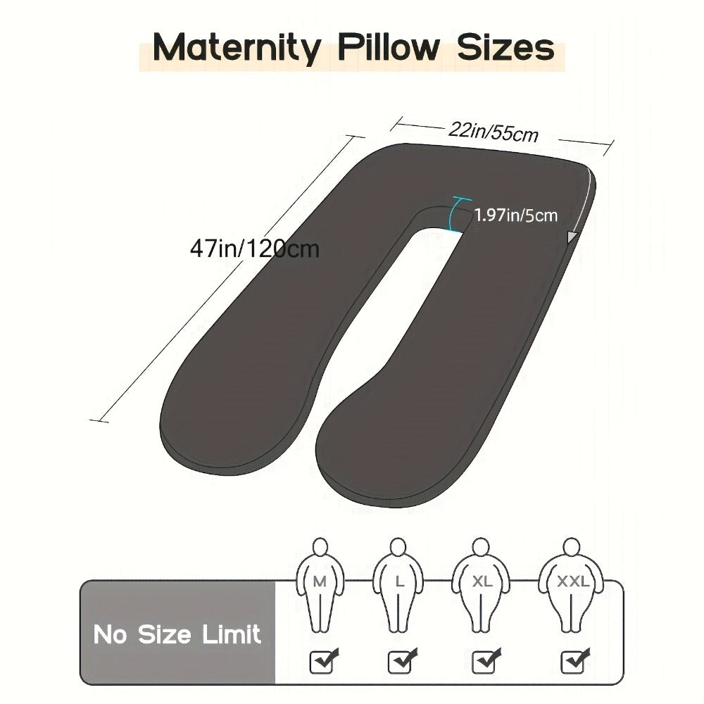 Multi-Position Full-Body Support Pillow - Back, Leg and Belly Support Shape