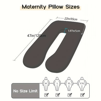 Multi-Position Full-Body Support Pillow - Back, Leg and Belly Support Shape