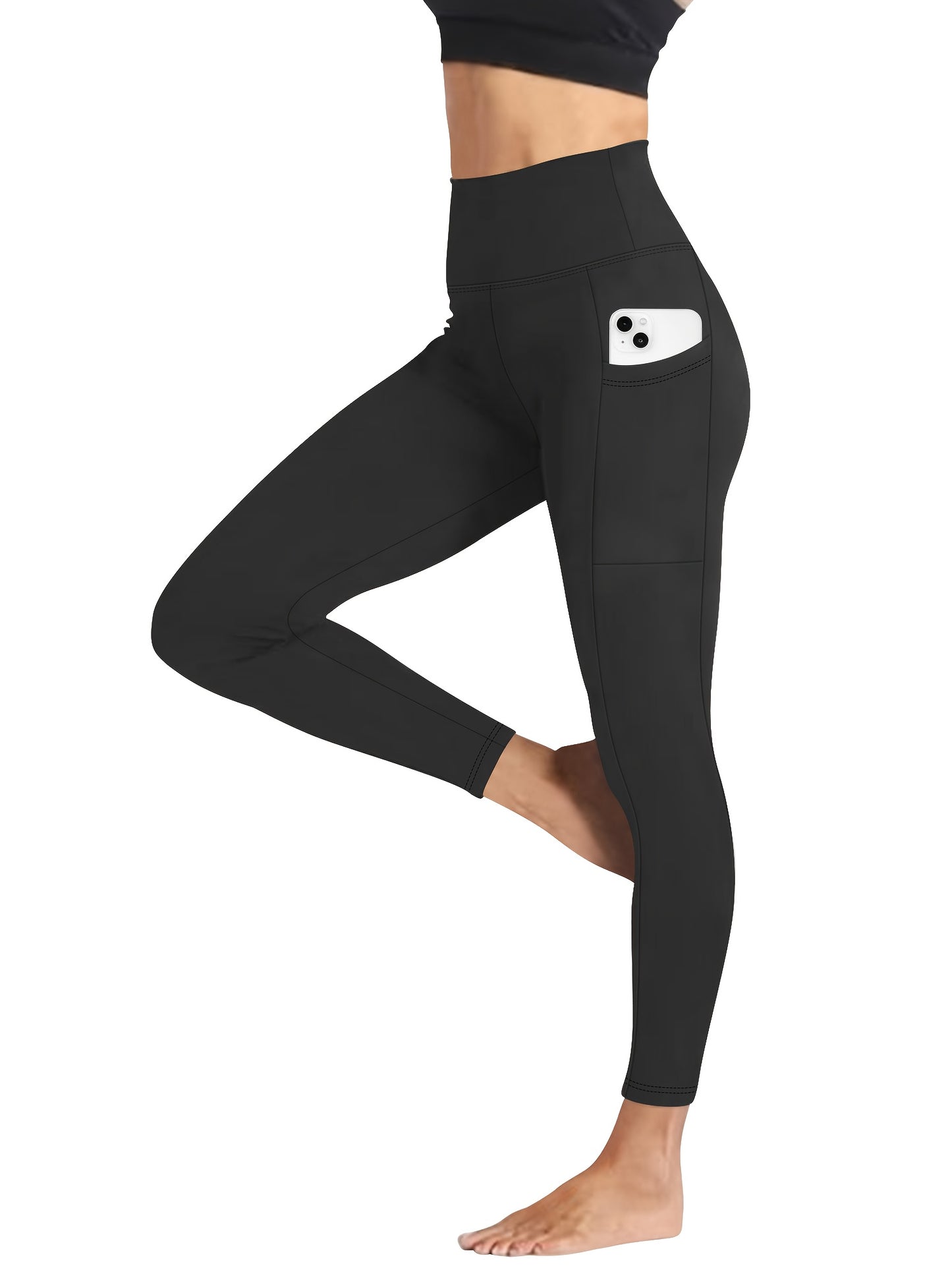 High-Waisted Women'S Yoga Pants - Tummy Control, Butt-Lifting, Soft Elastic Exercise Pants, Breathable Fitness Cycling Yoga Pants Suitable for All And Outdoor Sports Occasions