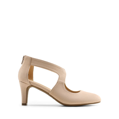 Women's Pumps Closed Pointed Toe Kitten Heels Elegant Party Wedding Dress Shoes for Women Comfortable Cross Strap Wedding Prom Party Stiletto Shoes for Women