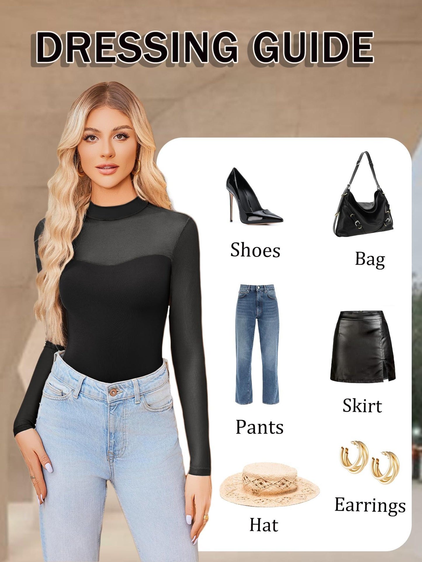 Sexy Mock Turtle Neck Sheer Mesh Long Sleeve Bodysuit Shirts Ruched Body Suit Leotard Tops