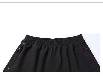 4pcs Men's Summer Sports Shorts, Made of Quick-drying, Lightweight and Breathable Fabric, with Reinforced Zipper Pockets and Drawstrings at the Waist. They Are Light, Comfortable, Casual and Loose, Suitable for Running, Fitness, Cycling, Basketbal