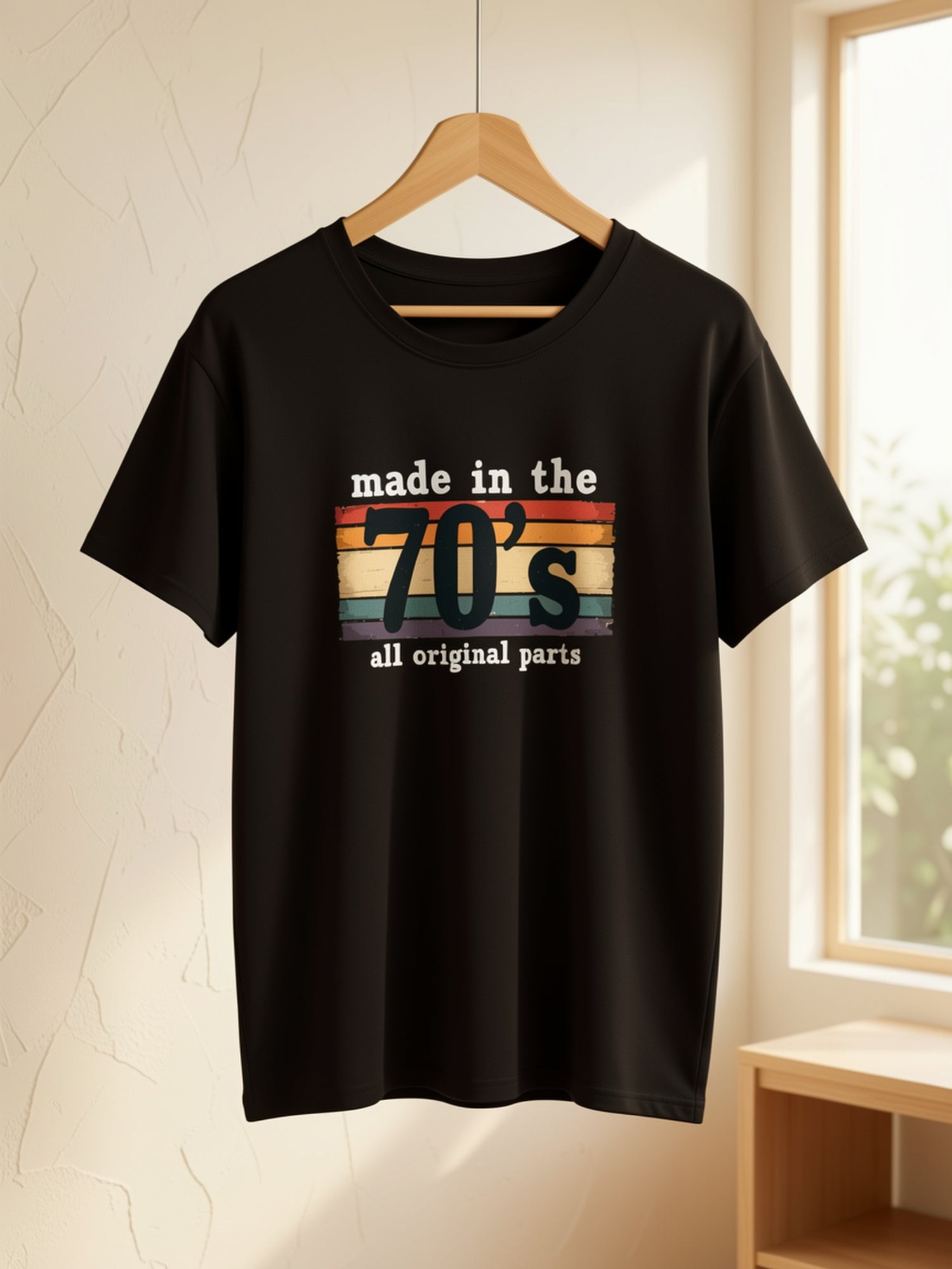 Women's Black Polyester Printed Striped T-Shirt - product view 11