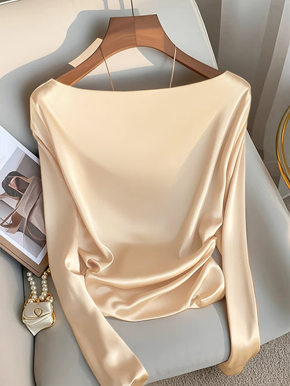 Women'S Elegant Casual Formal Solid Color Long Sleeve Pants Suit