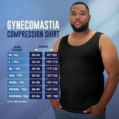 Men's Plus Size Compression Shirt – Sleeveless Crew Neck
