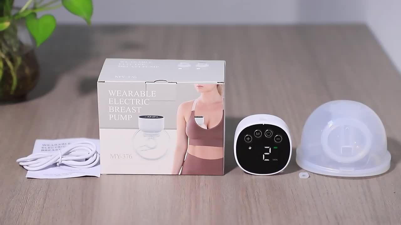 CHANG KUN Electric Wearable Breast Pump - Low-Noise, Painless, Hands-Free with 3 Modes And 9 Levels, 6.09Oz Capacity, Rechargeable Battery, In-Bra Wearable Breastfeeding Pump