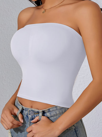 [Seamless Strapless Bra] 2pcs Set of Comfortable and Seamless Strapless Bra for Women | No Trace, Anti Exposure, Chest Wrapping