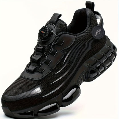 Men' & Women' Steel Toe Work Shoes - Lightweight Breathable Safety with Anti-Slip Sole, Steel Toe & Outsole Suitable for Construction, Warehouse, Outdoor,, Camping - - Low-Top Round-Toe Shoes