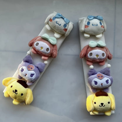 Cartoon Car Seat Belt Shoulder Cover - Soft Travel Cushion One-Piece
