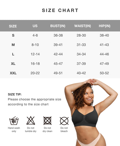 Women's Wireless Push Up Bra Stretch Comfort Bralettes No Underwire Bra Tshirt Bras Sports Bra