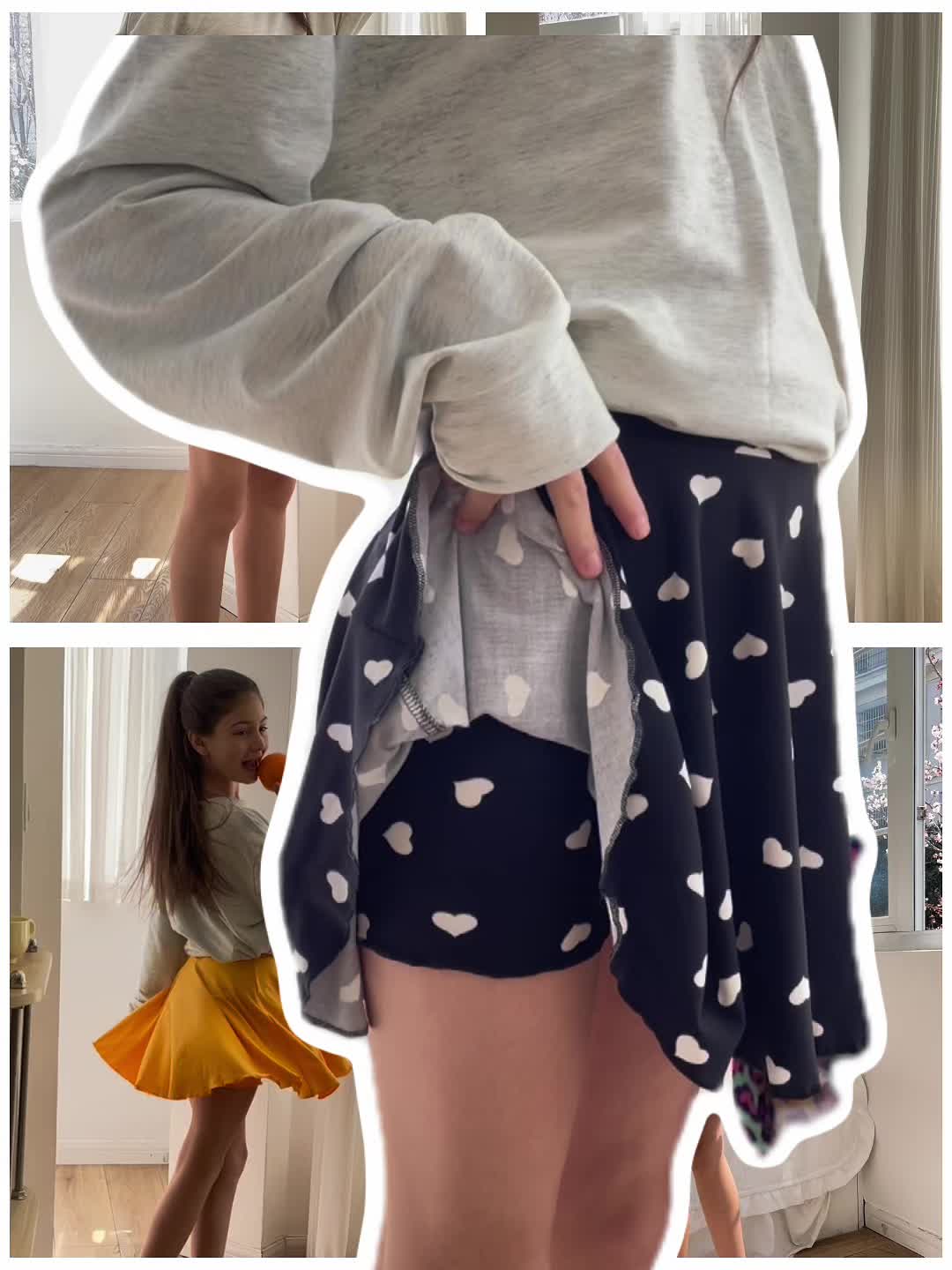 Random 5pcs Girls Skorts for School Back Leggings