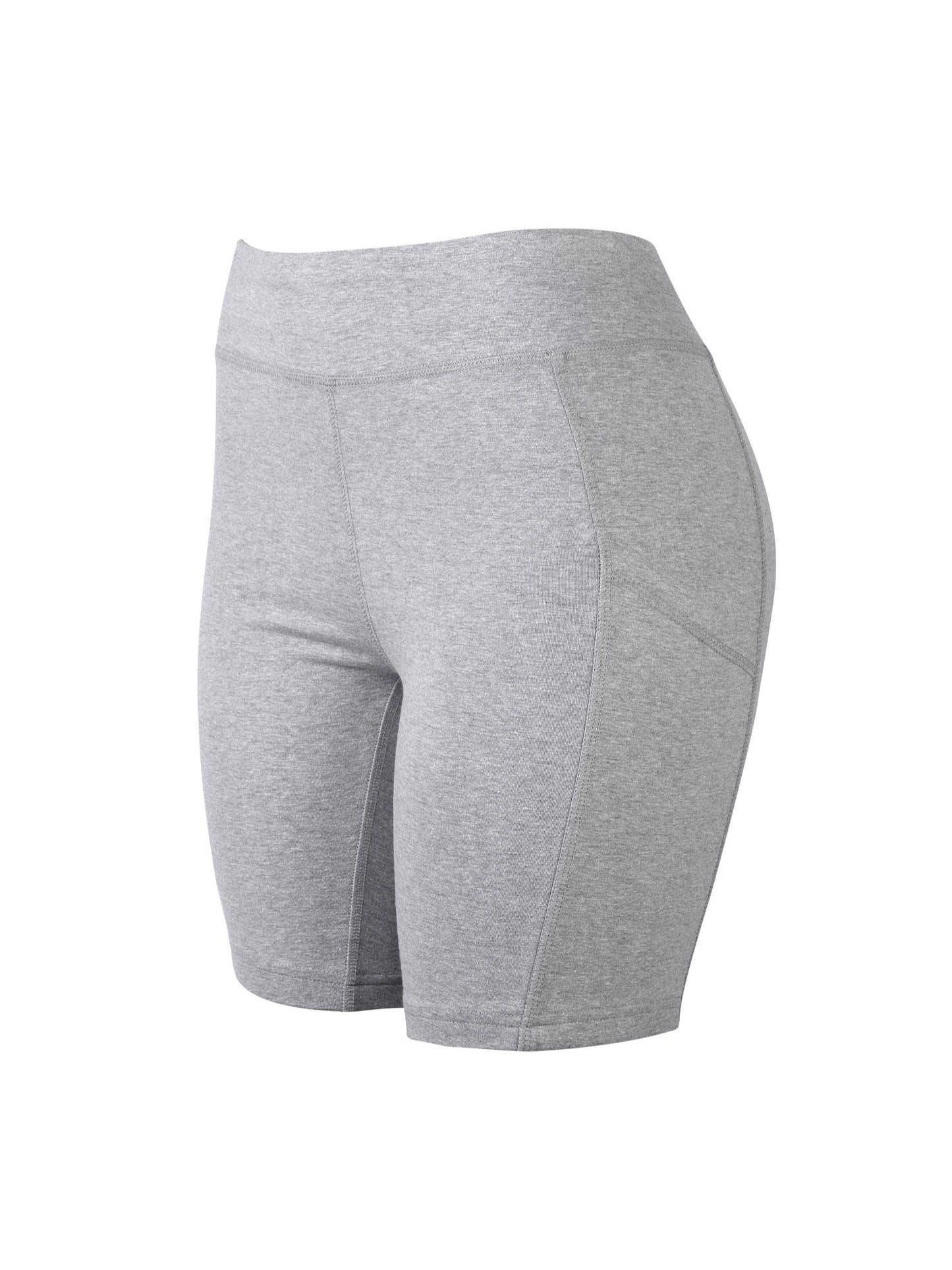 LADIES COTTON 15 INCH OUTSEAM SHORTS WITH POCKETS