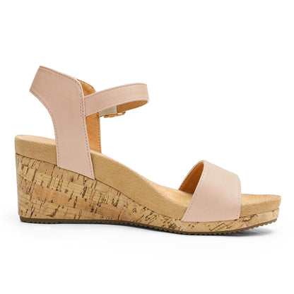 Women's Open Toe Buckle Ankle Strap Platform Wedge Sandals Durable Versatile Style for party, dance, shopping, walk, office, beach stylish look, Classic and versatile style Women Shoes, Womens Sandals