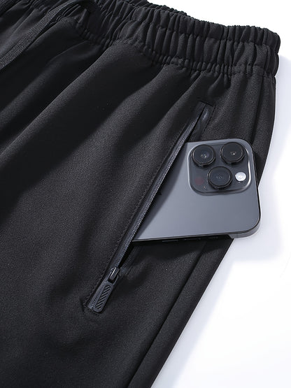 3pcs, Men's Pants Sports Casual, Stretch Loose, Premium, Zipper Leg Pants, Outdoor, Gifts, Men's Sweatpants,, Sweatpants Men, Joggers for Men, Pants for Men, Men's Trousers, Gifts for Men, Mens Christmas Gifts, Mens Gifts Ideas