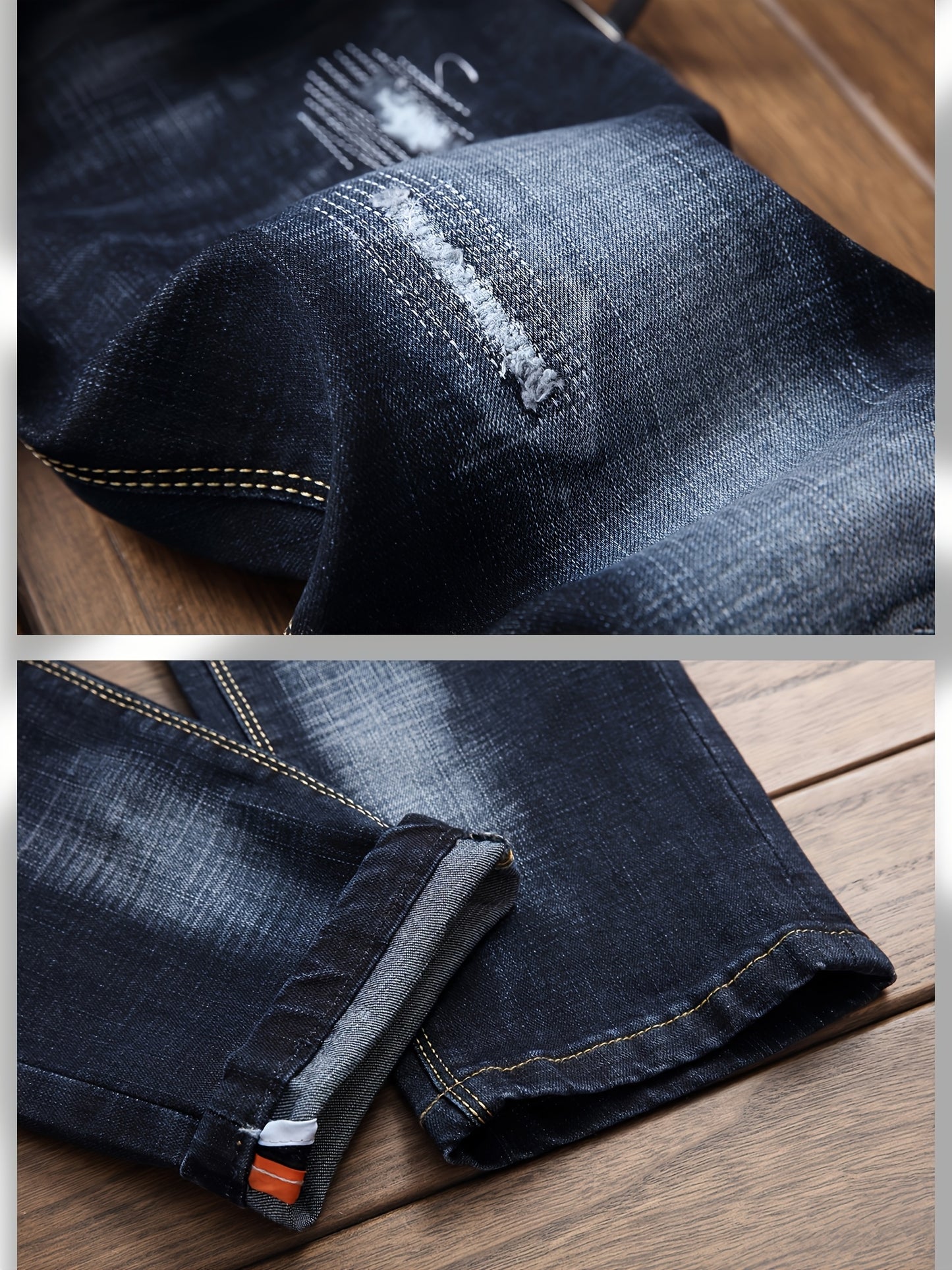 2026 New Men's Jeans, Fashionable Trend Slim Fit Jeans, Elastic Denim Leggings, Slimming Slim Fit Men's Pants, Slim Fit Version, Versatile Design, Suitable for All Seasons