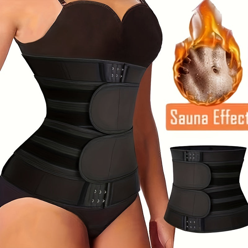 Neoprene Waist Trimmer Belt for Women Body Shaper Sauna Sweat Tummy Control Instant Flat Stomach