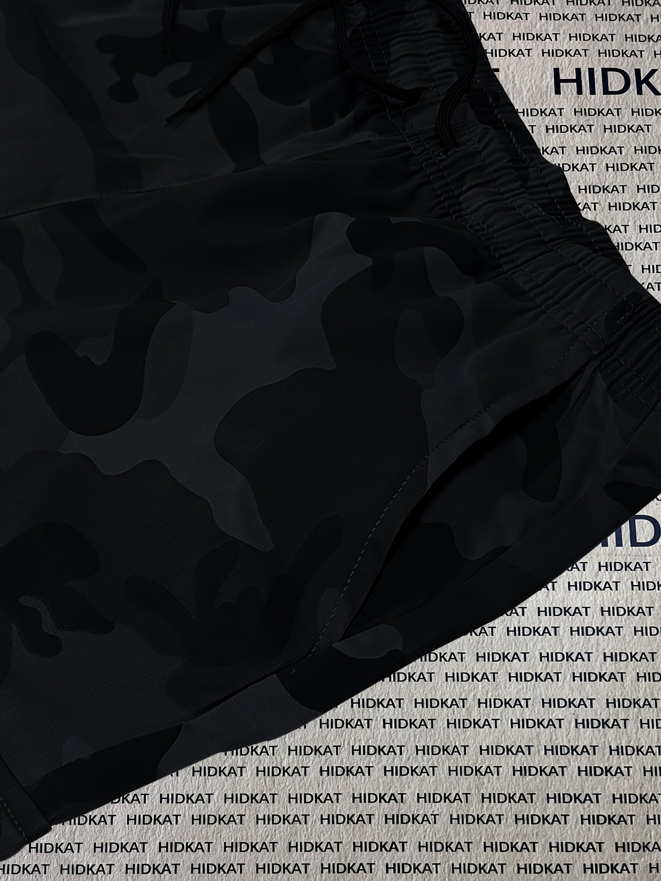 Women's Camo Cargo Pants Summer Lightweight Breathable Outdoor Casual Long Pants with Adjustable Elastic Waistband
