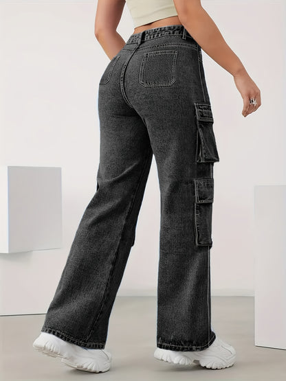 Increase The Size Of Plain Flip Pocket Book Bag Tooling Jeans Loose Version Of High Elastic Zipper Button Opening And Closing Four Seasons Can Wear Comfortable Plus Size Jeans.
