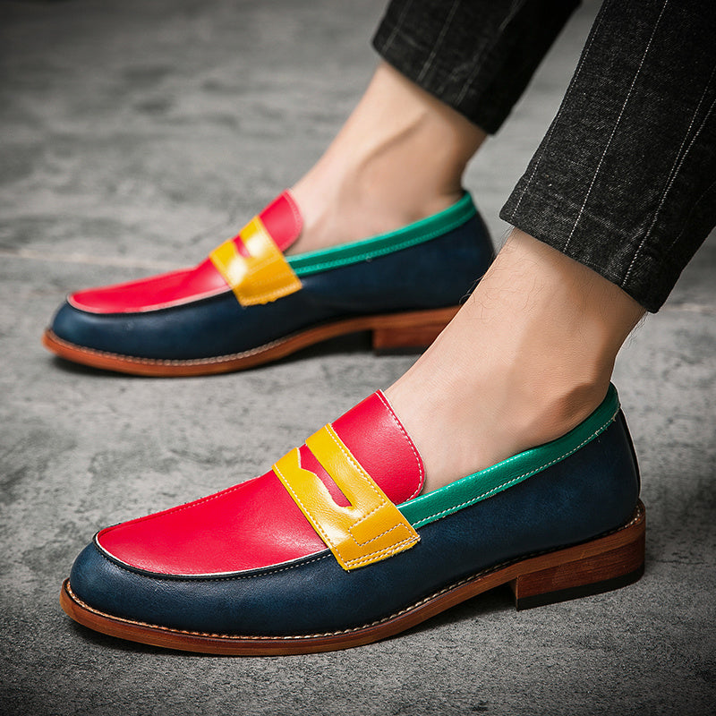 Men's Dress Penny Loafers Comfort Business Casual Slip-on Loafer Shoe Multicolor for Office Daily Walking Driving Shoes