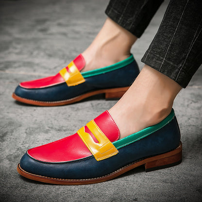 Men's Dress Penny Loafers Comfort Business Casual Slip-on Loafer Shoe Multicolor for Office Daily Walking Driving Shoes