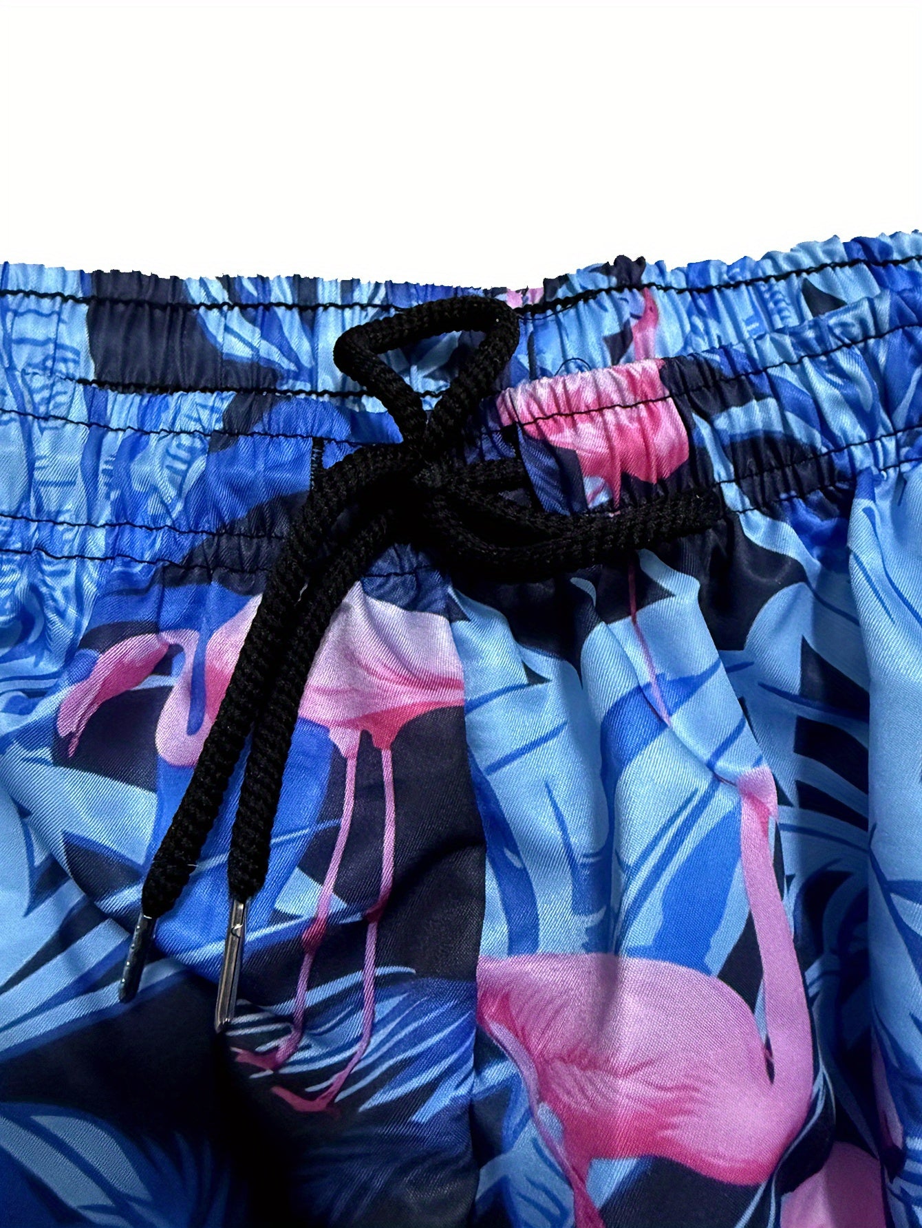 3pcs Men's Tropical Print Swim Shorts - Hawaiian Beachwear with Vibrant Floral & Shark Patterns, Quick-Dry Lightweight Fabric, Drawstring Waist for Summer Vacation & Casual Outings, Summer Casual Wear | Vibrant Beachwear | Adjustable Comfort