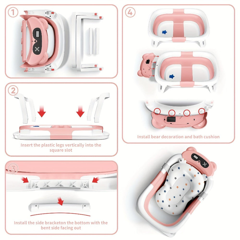 Baby Bathtub - Portable Foldable Travel Soft 1765