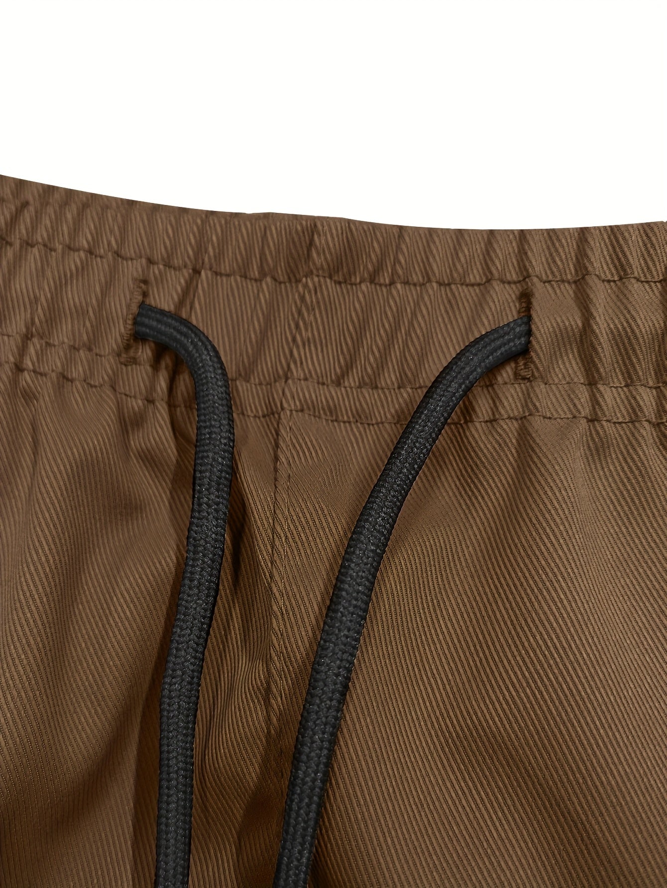 Men's Black Polyester Cargo Shorts - product view 24