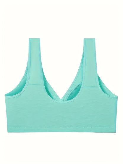 3pcs Plus Size Printed Front-Closure Bra Set Elegant Full-Cup Wire-Free Comfort Bras Women's Lingerie & Underwear Sets Everyday Bras Fashion Underwear Skin-Friendly Fabric Soft Material Padded Bras Seamless Underwear
