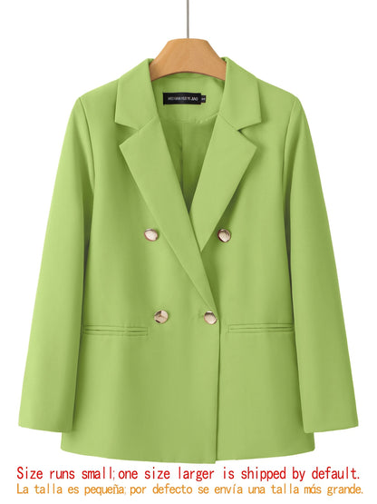2026 Spring/Autumn Women'S Double-Breasted Blazer