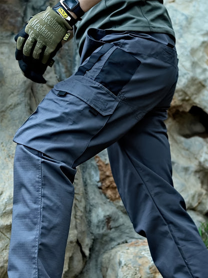 Men'S Tactical Cargo Pants - Quick-Dry Lightweight, Multi-Pocket Design, Regular Fit for Hiking, Camping, Outdoor Adventures (Belt Not Included), Hiking Pants, Adventure Clothing, Rugged Style, Scratchresistant Material, Utility Trousers