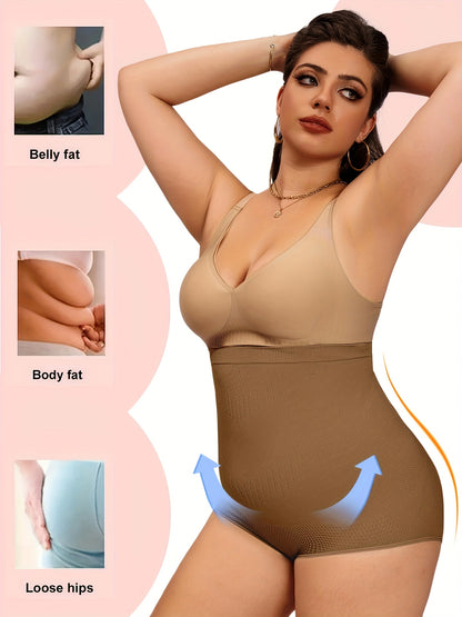 3PCS Large Size High Waisted Shapewear for Women - Tummy Control Panty Underwear - Seamless Comfort Slimming Briefs - For Women - Suitable for Everyday Wear & Special Occasions - Perfect Gift for Women