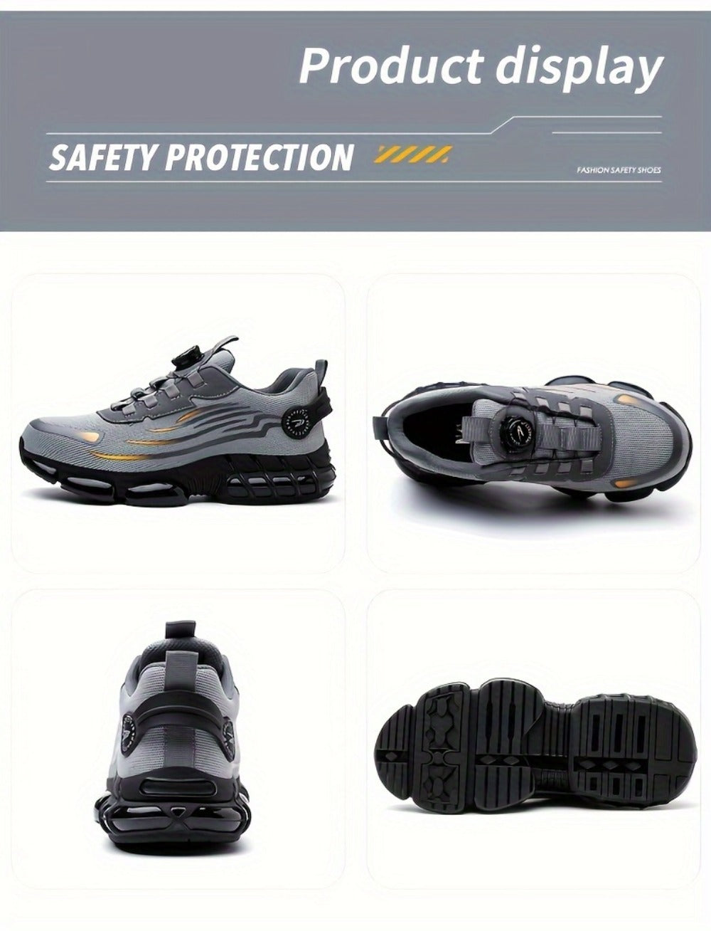 Men's Work & Safety Shoes - Puncture Resistant & Breathable Comfort 176485