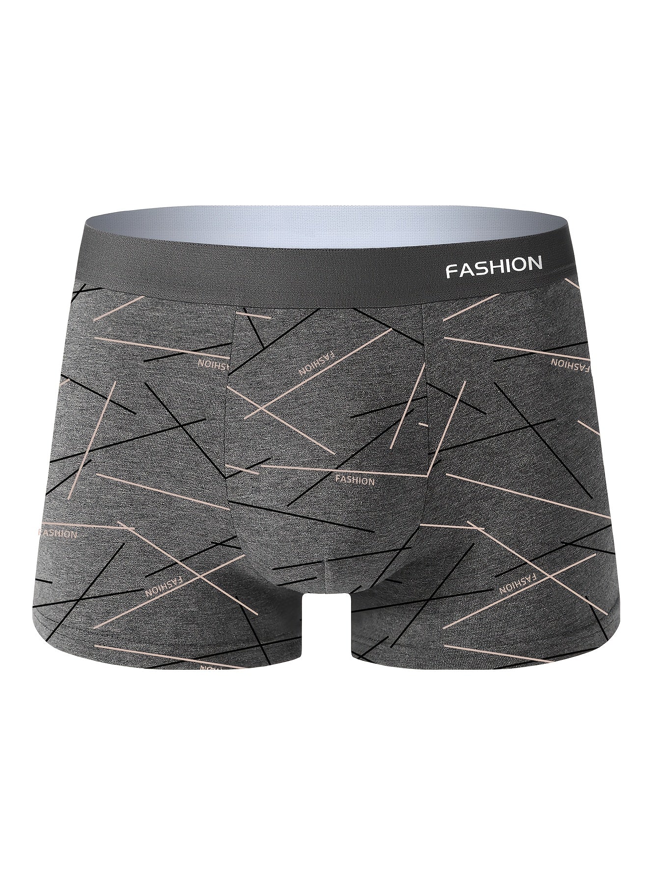 8 Pack Of Men's Underwear Trendy Personality Men's Pants Boxer Briefs Soft And Comfortable Casual Sports Briefs